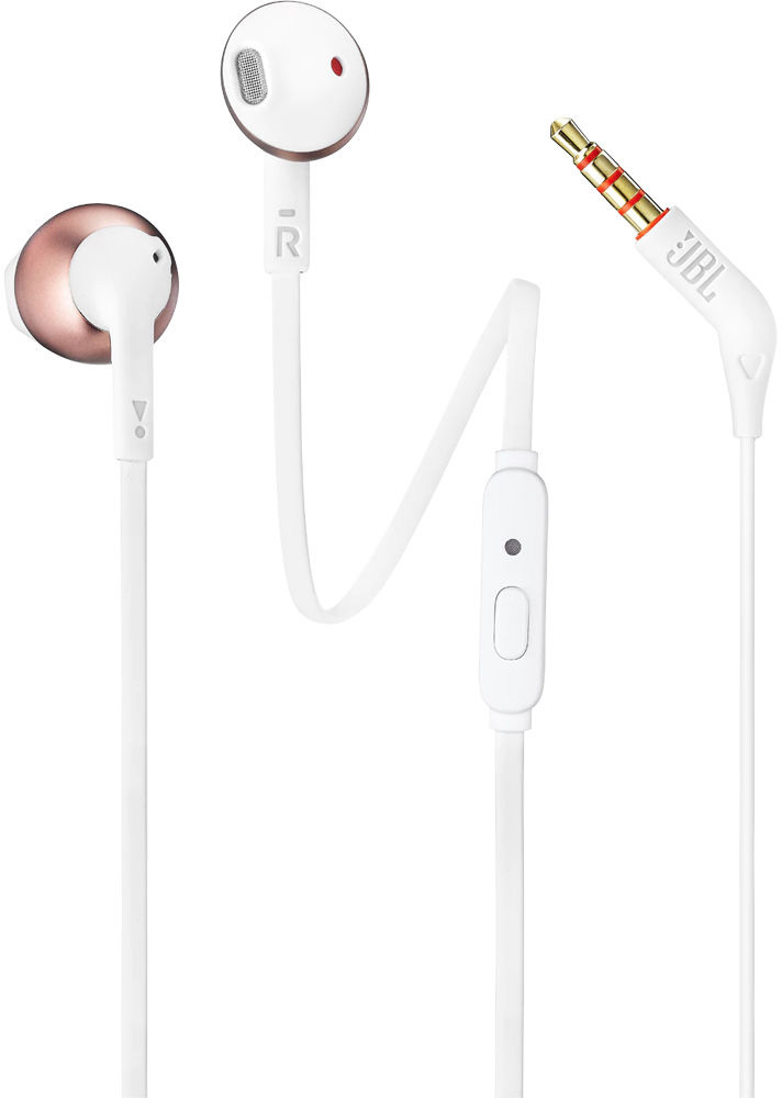 

Наушники с микрофоном JBL Tune 205 (Rose Gold)