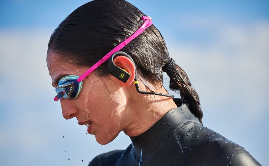 Bluetooth-наушники с микрофоном JBL Endurance Dive (Yellow) купить в интернет-магазине icover