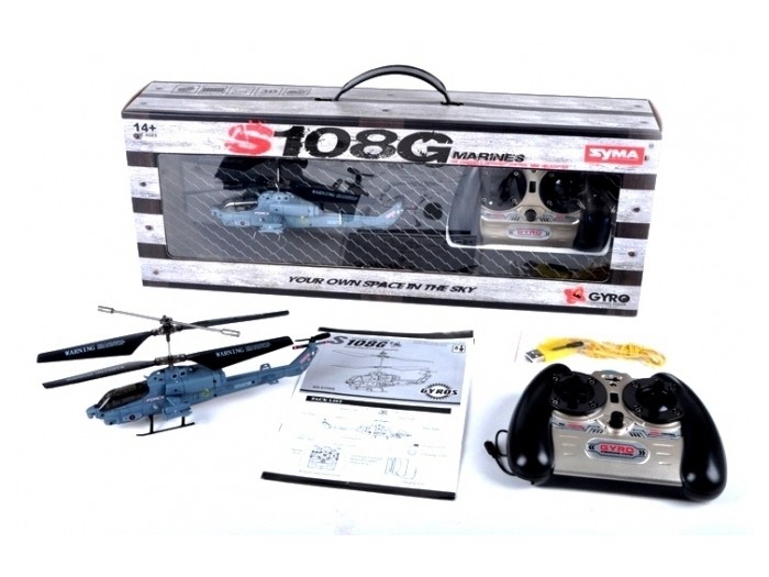 Радиоуправляемый вертолет Syma S108G AH-1 Super Cobra (Blue) купить в интернет-магазине icover
