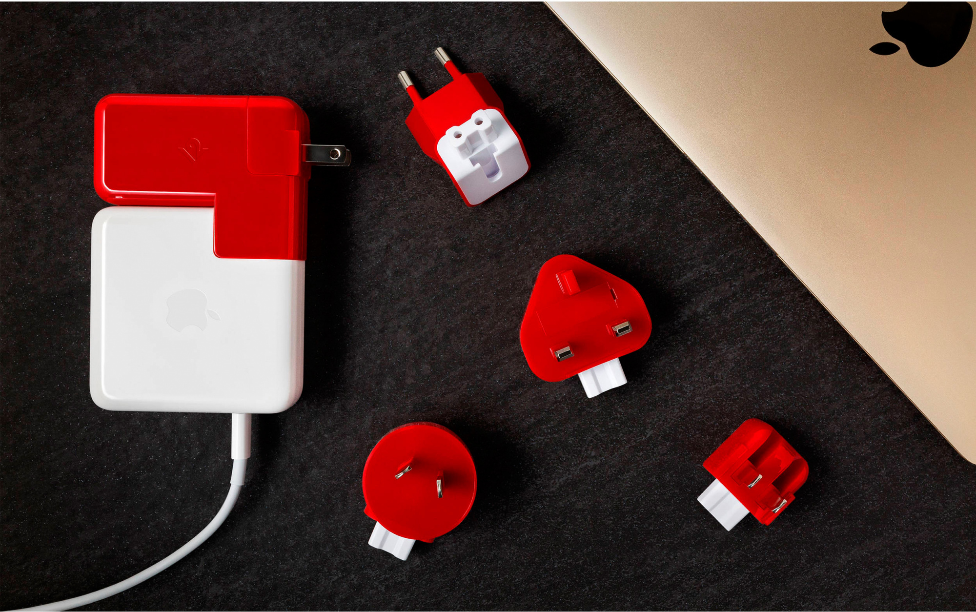 Сетевое зарядное устройство Twelve South PlugBug Duo (12-1706) для MacBook (Red) купить в интернет-магазине icover