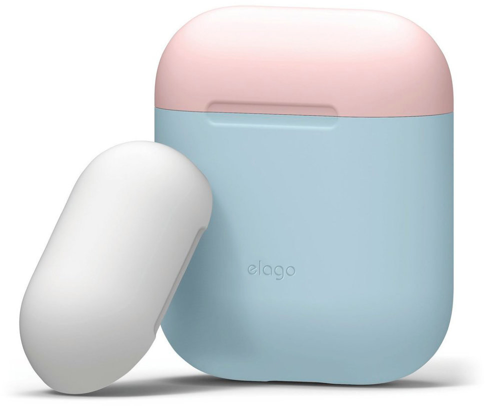 

Чехол Elago Silicone DUO (EAPDO-PBL-PKWH) для AirPods (Pastel Blue/Pink/White)