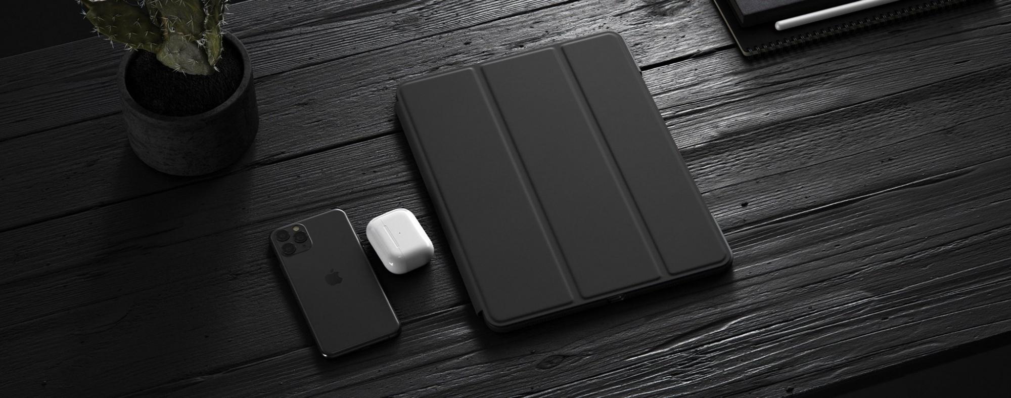 Чехол Nomad Rugged Folio (NM2IC20H00) для iPad Pro 12.9" 2020 (Dark gray) купить в интернет-магазине icover