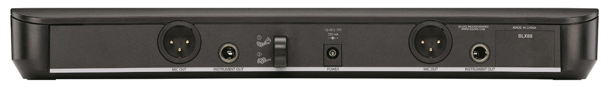 Shure BLX288E/SM58 K3E - двухканальная радиосистема с двумя ручными передатчиками SM58 (Black) купить в интернет-магазине icover