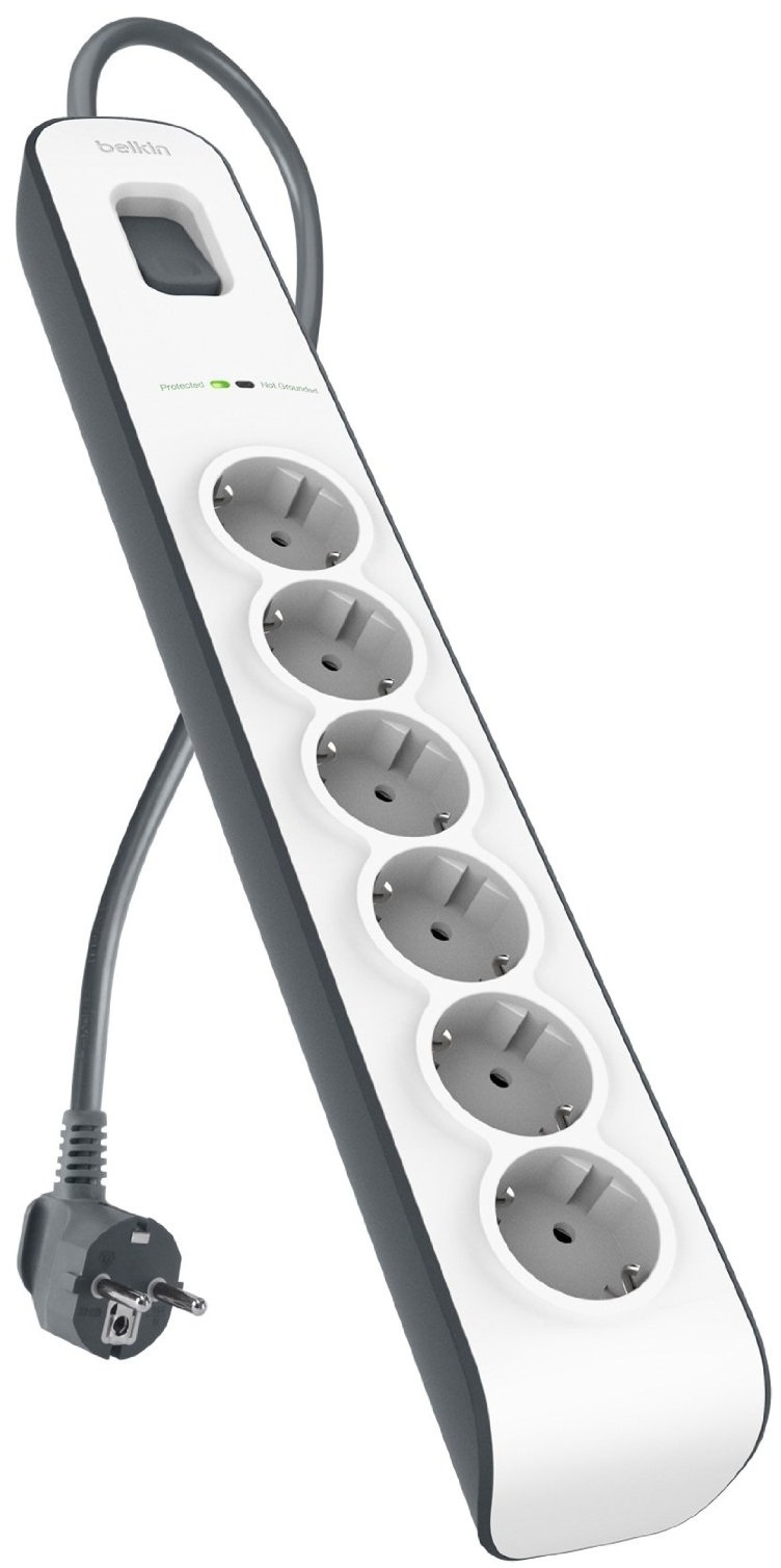 

Сетевой фильтр Belkin Surge Protectors BSV603vf2M (White)