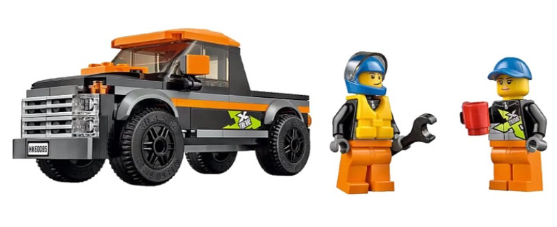 Lego City 4x4 with Powerboat (60085) - внедорожник 4х4 с гоночным катером купить в интернет-магазине icover