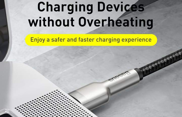 Кабель Baseus Cafule (CATJK-C01) USB Type C 100W 1m (Black) купить в интернет-магазине icover