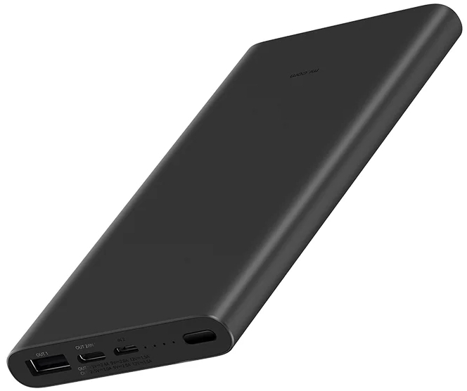 Внешний аккумулятор Xiaomi Mi Power Bank 3 10000mAh PLM12ZM (Black) купить в интернет-магазине icover