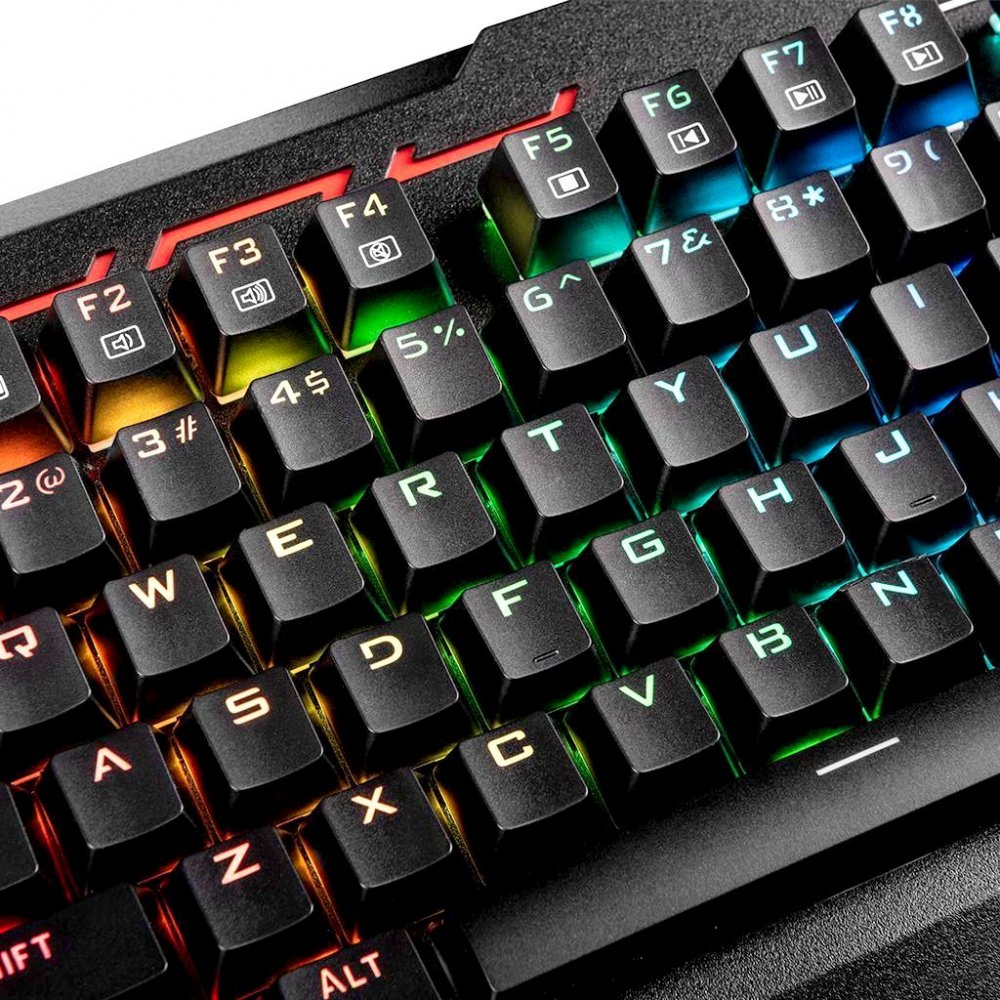 Игровая клавиатура Modecom Volcano Hammer RGB Outemu Red Switch K-MC-HAMMER-U-RED-RGB-RU (Black) купить в интернет-магазине icover