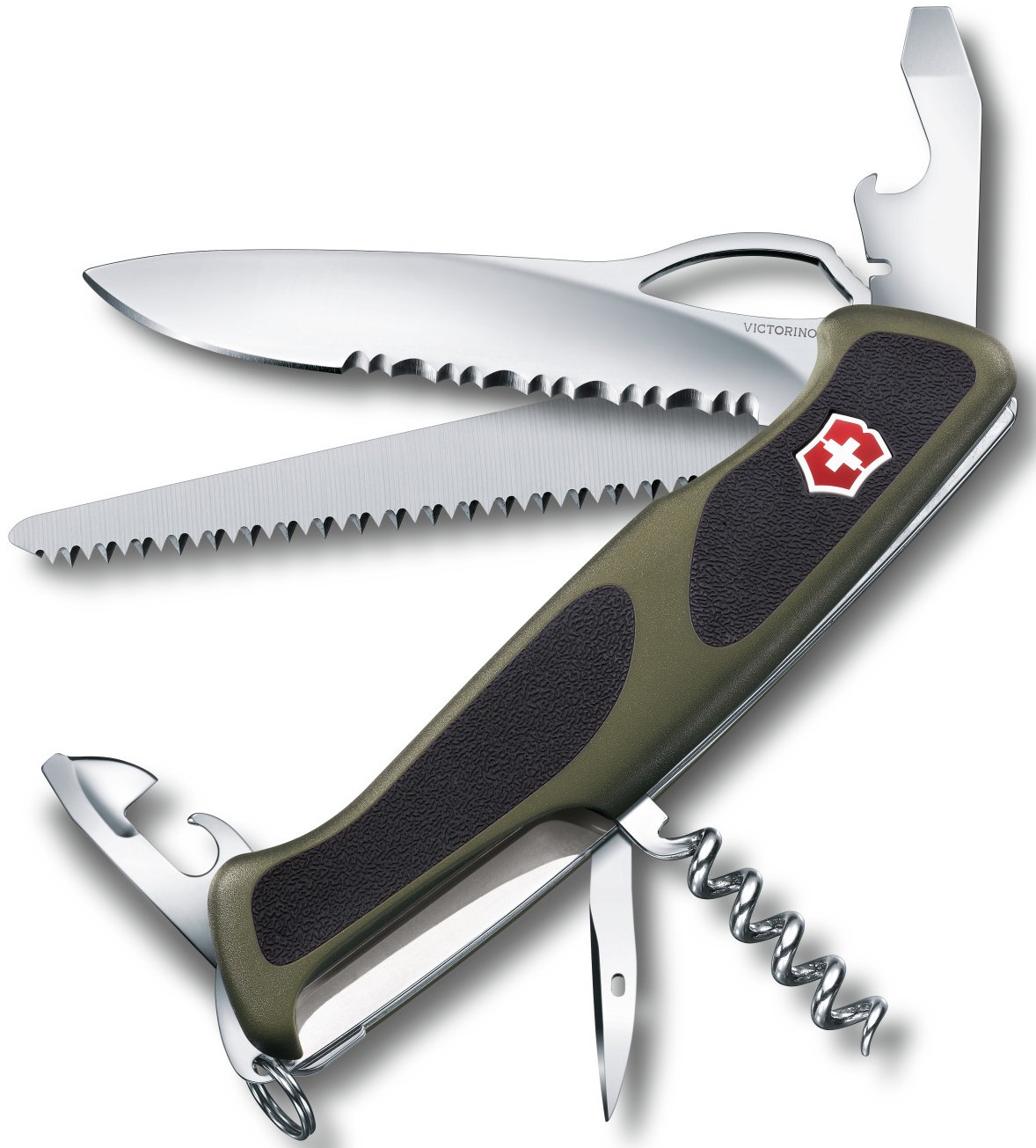 

Нож перочинный Victorinox RangerGrip 179 0.9563.MWC4 (Green/Black)