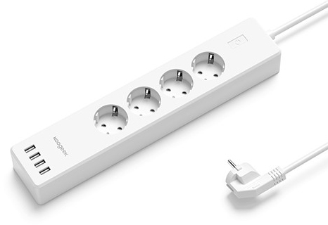 Умный сетевой фильтр Koogeek Wi-Fi Smart Power Strip Surge Protector KLOE4 (White) купить в интернет-магазине icover
