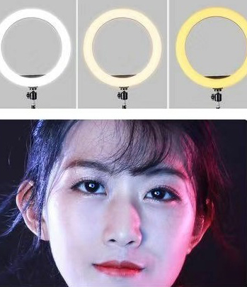 Кольцевая светодиодная лампа Circle Led Lamp с креплением телефона 26 см и штативом (Black) купить в интернет-магазине icover