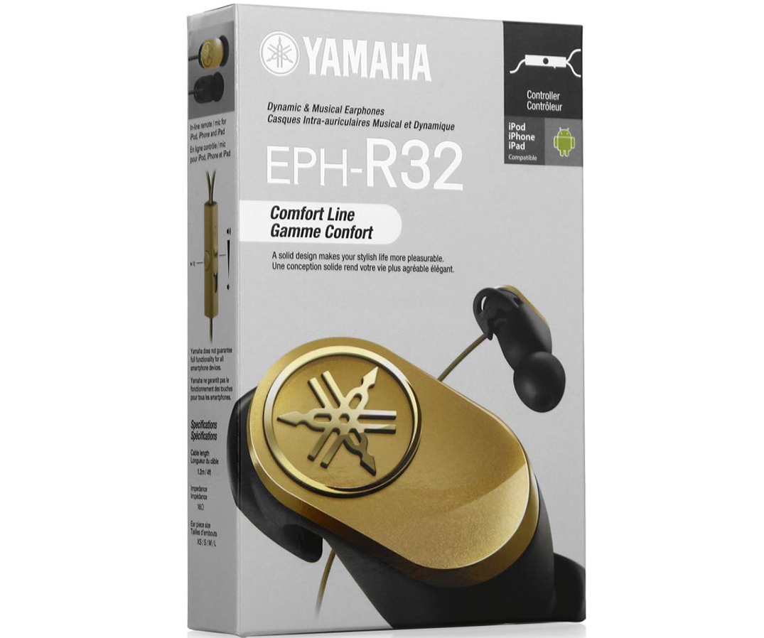 Yamaha EPH-R32 - внутриканальные наушники (Gold) купить в интернет-магазине icover