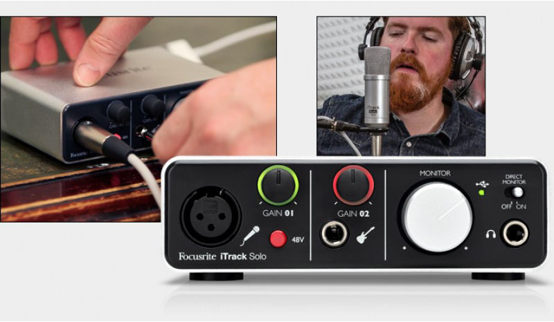 Focusrite iTrack Studio - студийный комплект для звукозаписи купить в интернет-магазине icover