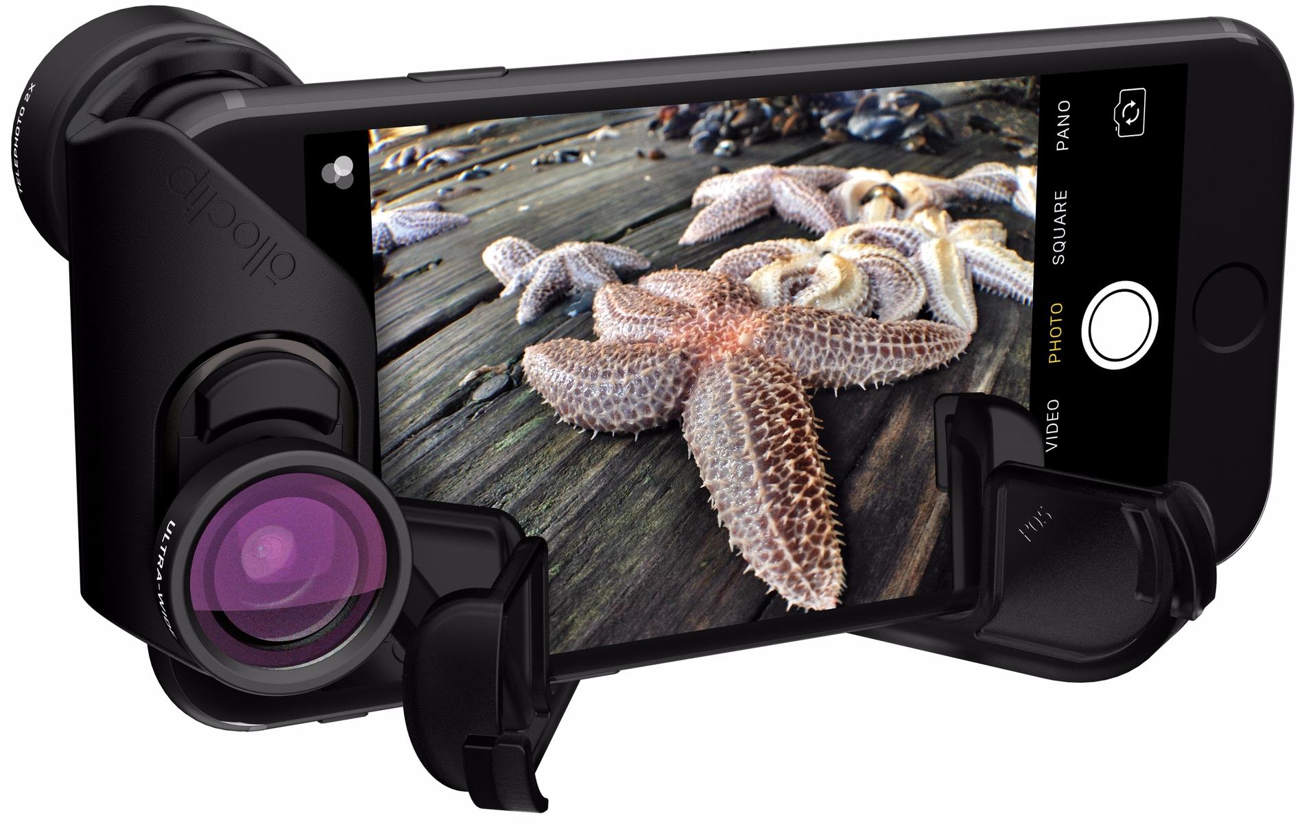 Объектив Olloclip Active Lens Set для iPhone 7/7 Plus (Black) купить в интернет-магазине icover