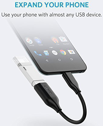 Кабель-переходник Anker Powerline 82 мм (A8165011) USB-C to USB 3.1 (Black) купить в интернет-магазине icover