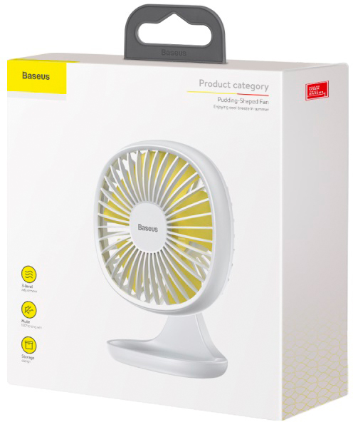 Настольный вентилятор Baseus Pudding-Shaped CXBD-15 (White) купить в интернет-магазине icover