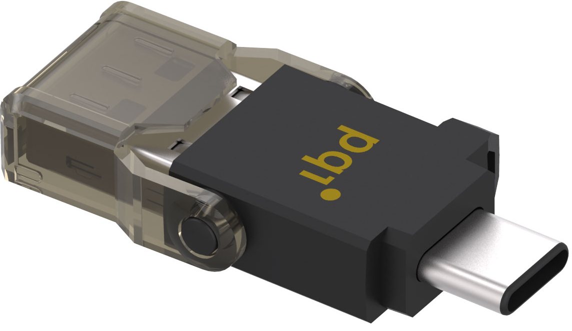 Картридер PQI Connect 312 USB 3.1 Type-C OTG (Black) купить в интернет-магазине icover