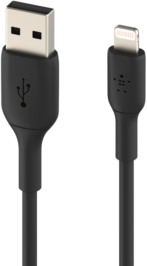 Кабель для iPhone, iPad Belkin Boost Charge USB-A/Lightning 1m CAA001bt1MBK (Black) купить в интернет-магазине icover