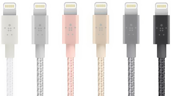 Кабель для iPod, iPhone, iPad Belkin Mixit Metallic USB-Lightning 1.2 m F8J144bt04-BLK (Black) купить в интернет-магазине icover