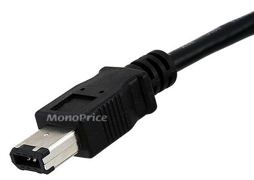 Monoprice Bilingual FireWire 800 - FireWire 400 Cable (9 PIN/ 6PIN) Black купить в интернет-магазине icover