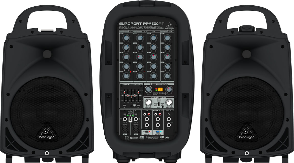 Behringer PPA500BT (A050807) - портативная система звукоусиления (Black) купить в интернет-магазине icover