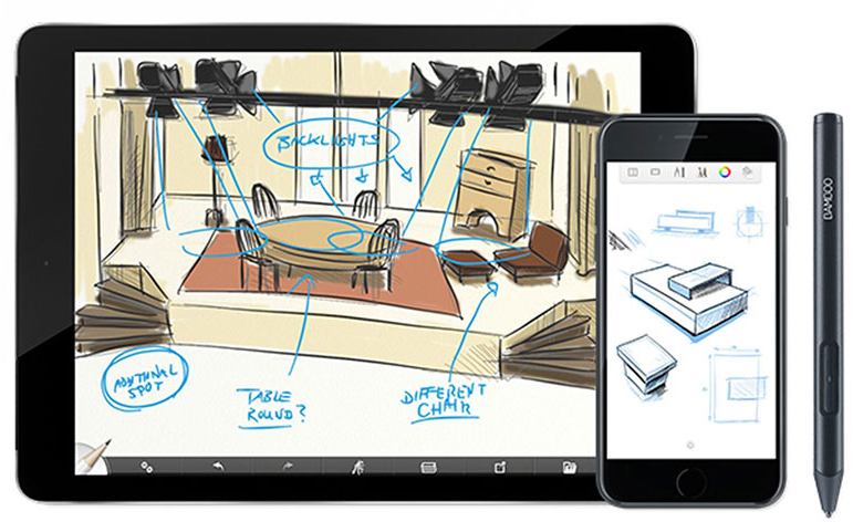 Стилус Wacom Bamboo Sketch для iPhone и iPad (Black) купить в интернет-магазине icover