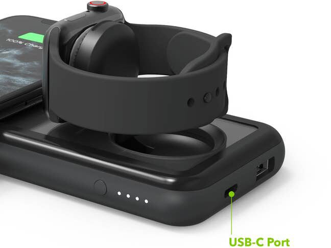 Универсальное зарядное устройство Mophie Powerstation All-In-One 401104746 (Black) купить в интернет-магазине icover