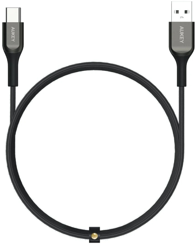

Кабель Aukey Kevlar (CB-AKC1-BL) USB-A/USB-C 1.2m (Black), Kevlar