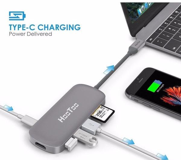 HooToo Shuttle USB 3.1 (HT-UC001) - USB-концентратор (Space Grey) купить в интернет-магазине icover