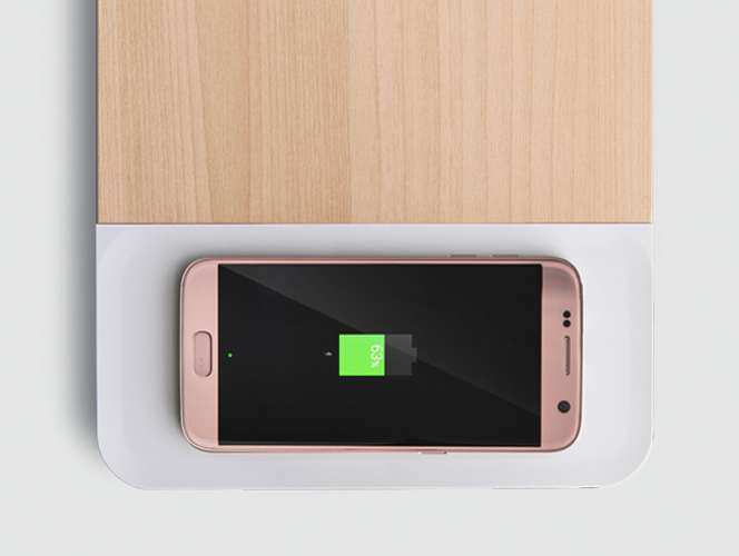Подставка для монитора Pallo Woody Wireless Charger (White) купить в интернет-магазине icover