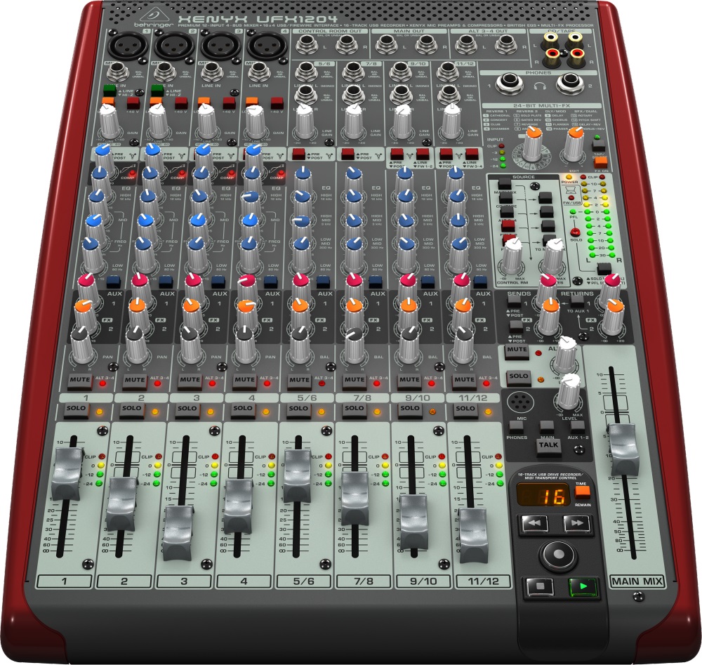 Behringer XENYX UFX1204 (A048878) - микшер (Vinous) купить в интернет-магазине icover