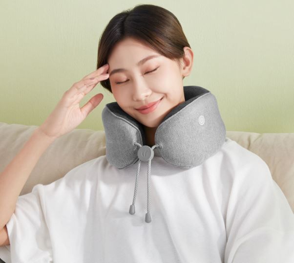 Массажная подушка Xiaomi Lefan Massage Sleep Aid Neck Pillow Fashion Upgrade (Grey) купить в интернет-магазине icover