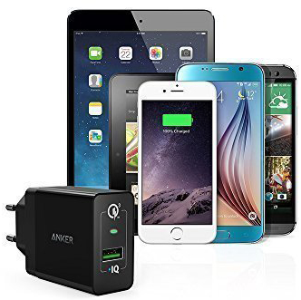 Сетевое зарядное устройство Anker PowerPort+ 18W B2013L11 (Black) купить в интернет-магазине icover