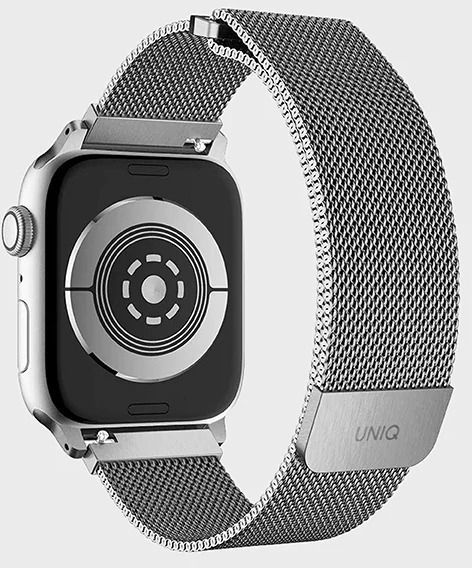 Ремешок Uniq Dante Strap Mesh Steel (44MM-DANSIL) для Apple Watch 42/44/45 mm (Silver) купить в интернет-магазине icover