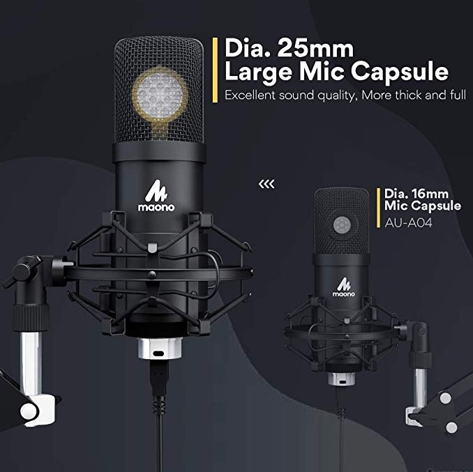 Конденсаторный микрофон Maono AU-A425 Plus (Black) купить в интернет-магазине icover