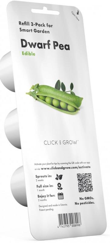 Комплект картриджей Click & Grow Карликовый Горох 3 Pack (Green) купить в интернет-магазине icover