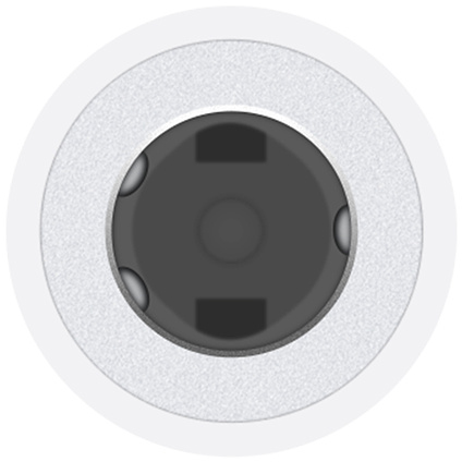 Адаптер Apple USB-C to 3.5mm Jack MU7E2ZM/A (White) купить в интернет-магазине icover