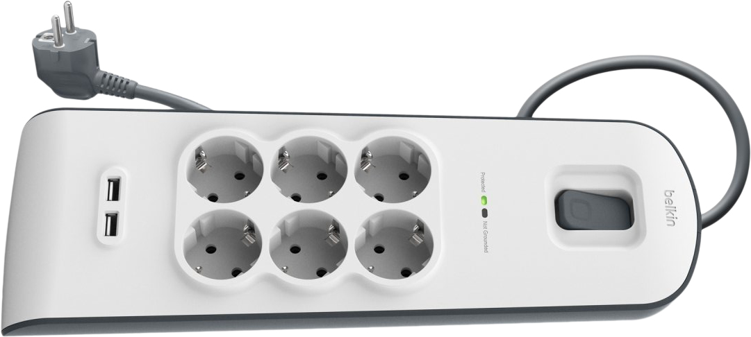Сетевой фильтр Belkin Surge Protectors BSV604vf2M (White) купить в интернет-магазине icover
