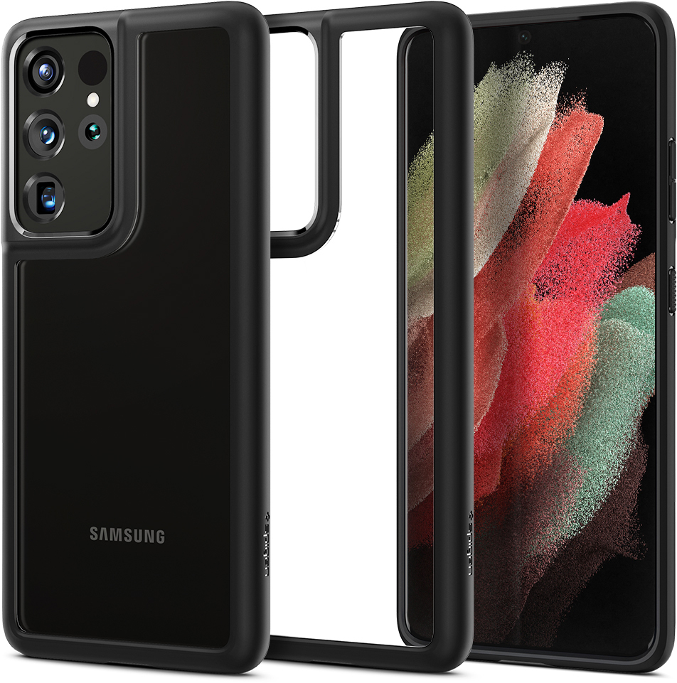 

Чехол Spigen Ultra Hybrid (ACS02352) для Samsung Galaxy S21 Ultra (Black)