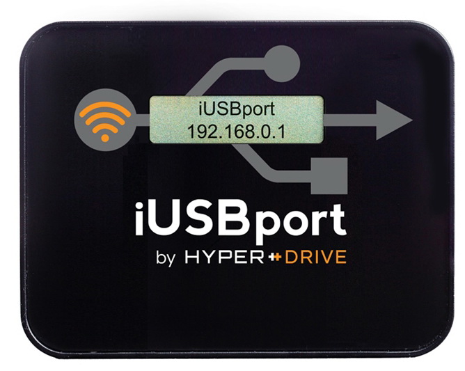 HyperDrive iUSBport - беспроводной медиацентр для iPhone/iPad (Black) купить в интернет-магазине icover