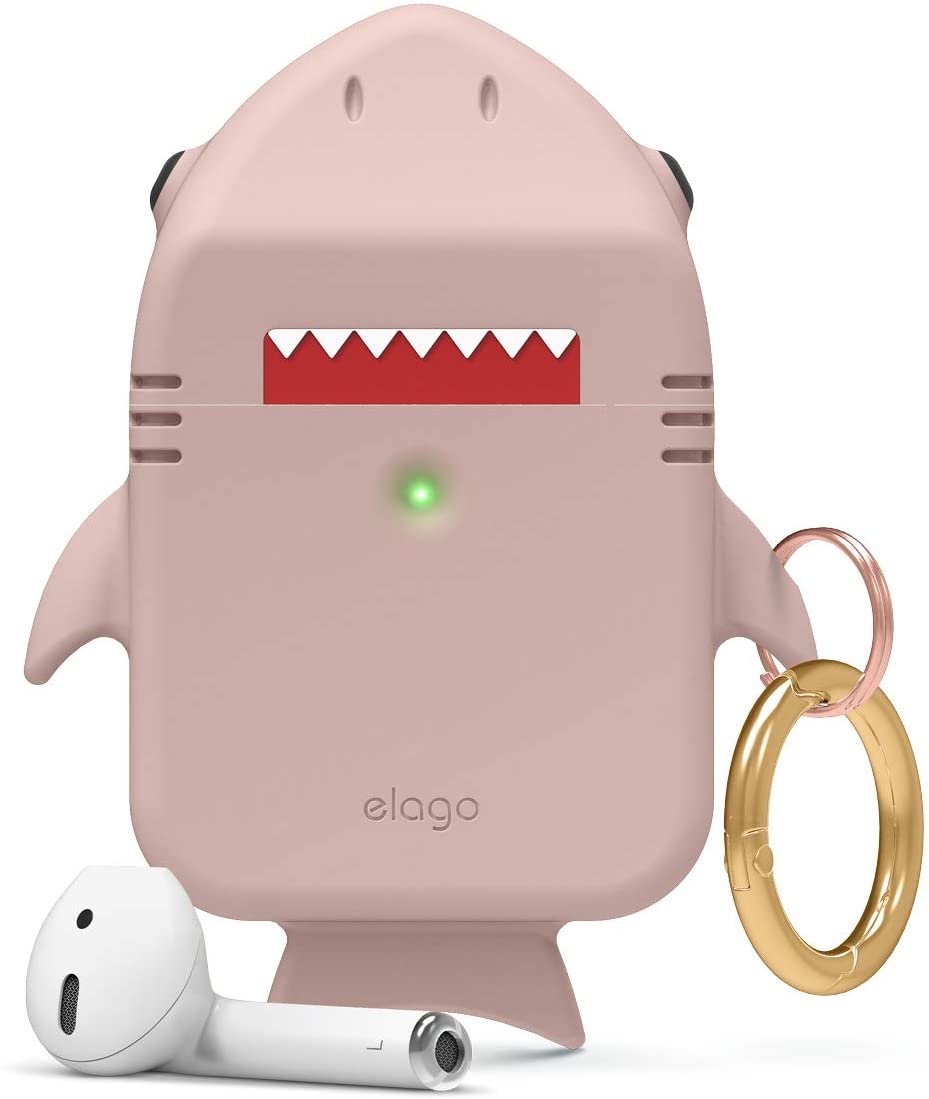 

Чехол Elago Shark (EAP-SHARK-PK) для AirPods (Sand Pink)