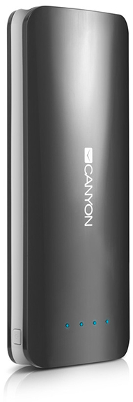 Canyon Portable Battery Charger 15600 mAh (CNE-CPB156DG) - внешний аккумулятор (Dark Grey) купить в интернет-магазине icover