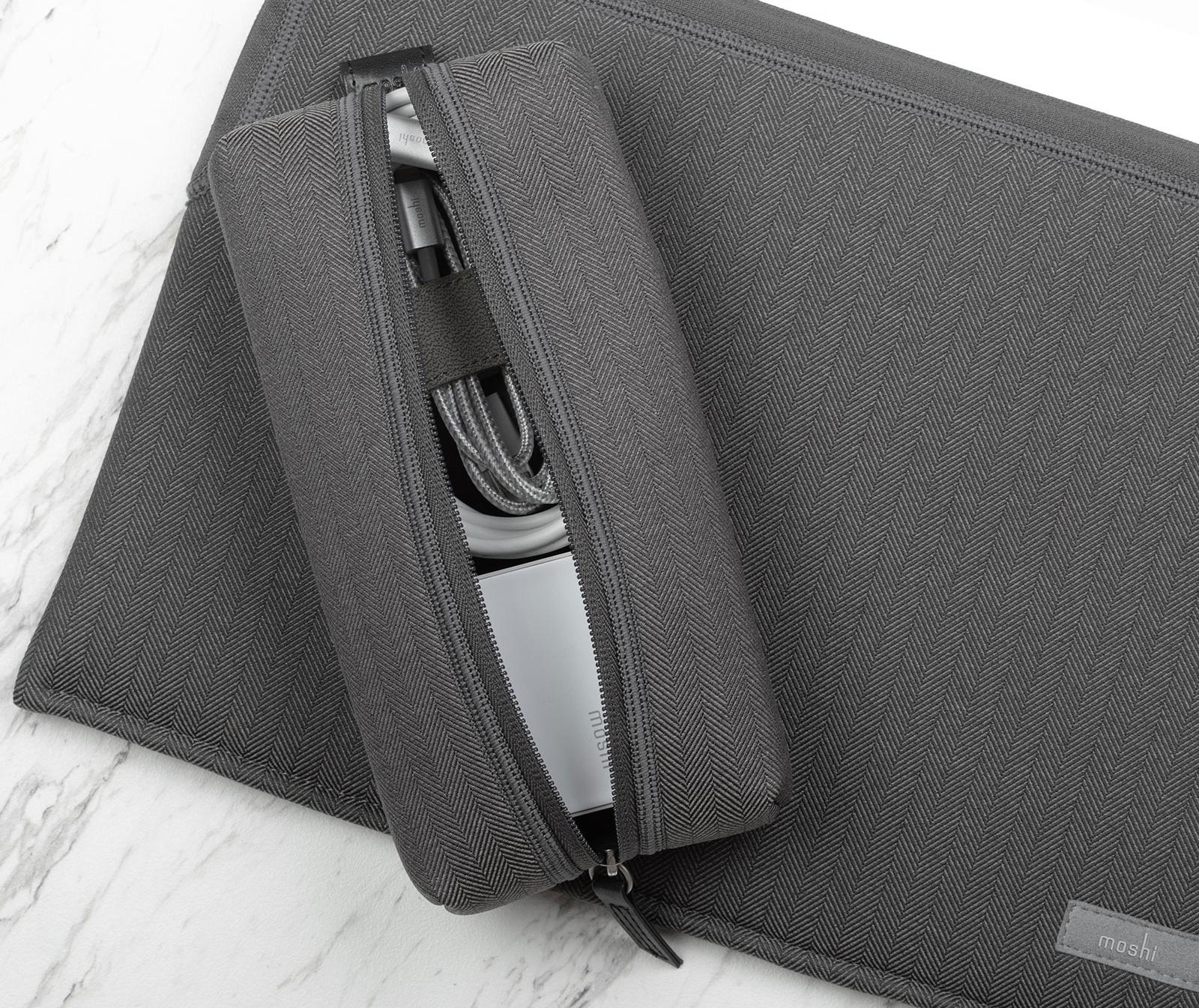 Пенал Moshi Pluma Pouch (Grey) купить в интернет-магазине icover
