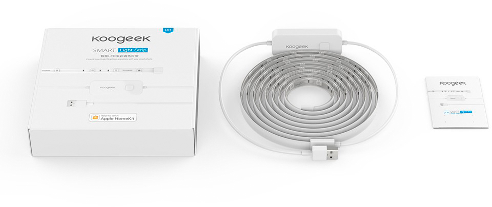 Умная светодиодная лента Koogeek Smart Light Strip Apple HomeKit 2m (LS1-1) купить в интернет-магазине icover