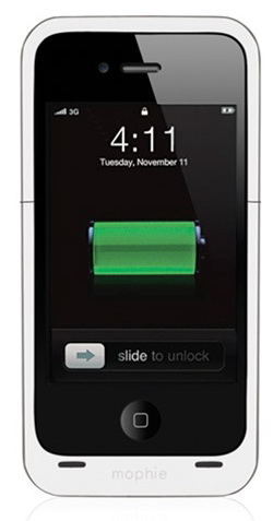 Mophie Juice Pack Air – дополнительный аккумулятор для iPhone 4/4S (White) купить в интернет-магазине icover
