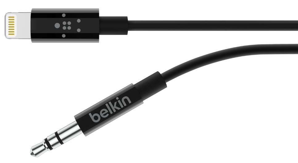 Кабель Belkin 3.5mm/Lightning 0.9m AV10172bt03-BLK (Black) купить в интернет-магазине icover