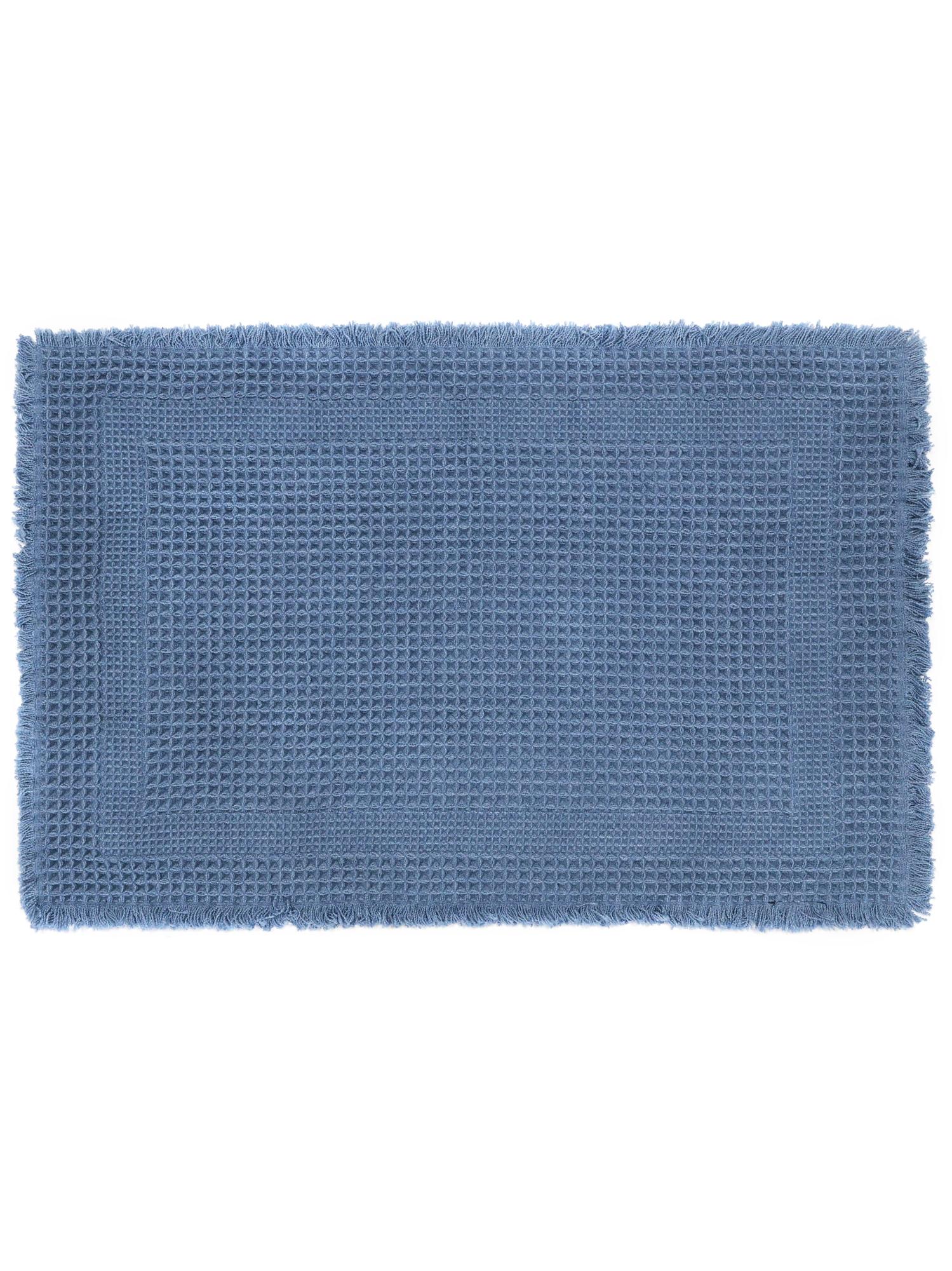 Коврик вафельный для ванной Ridberg 90x60 см (Blue rectangle) купить в интернет-магазине icover