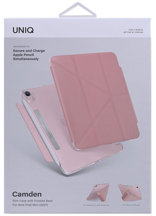 Чехол Uniq Camden для iPad Mini 6 2021 (Pink) купить в интернет-магазине icover
