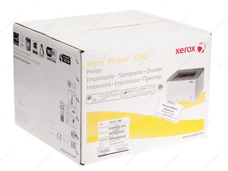 Xerox Phaser 3260DNI - монохромный лазерный принтер купить в интернет-магазине icover
