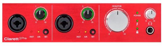 Внешняя студийная звуковая карта Focusrite Clarett 2Pre Thunderbolt (A058576) купить в интернет-магазине icover